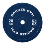 Диск калиброванный BRONZE GYM для пауэрлифтинга синий 20 кг